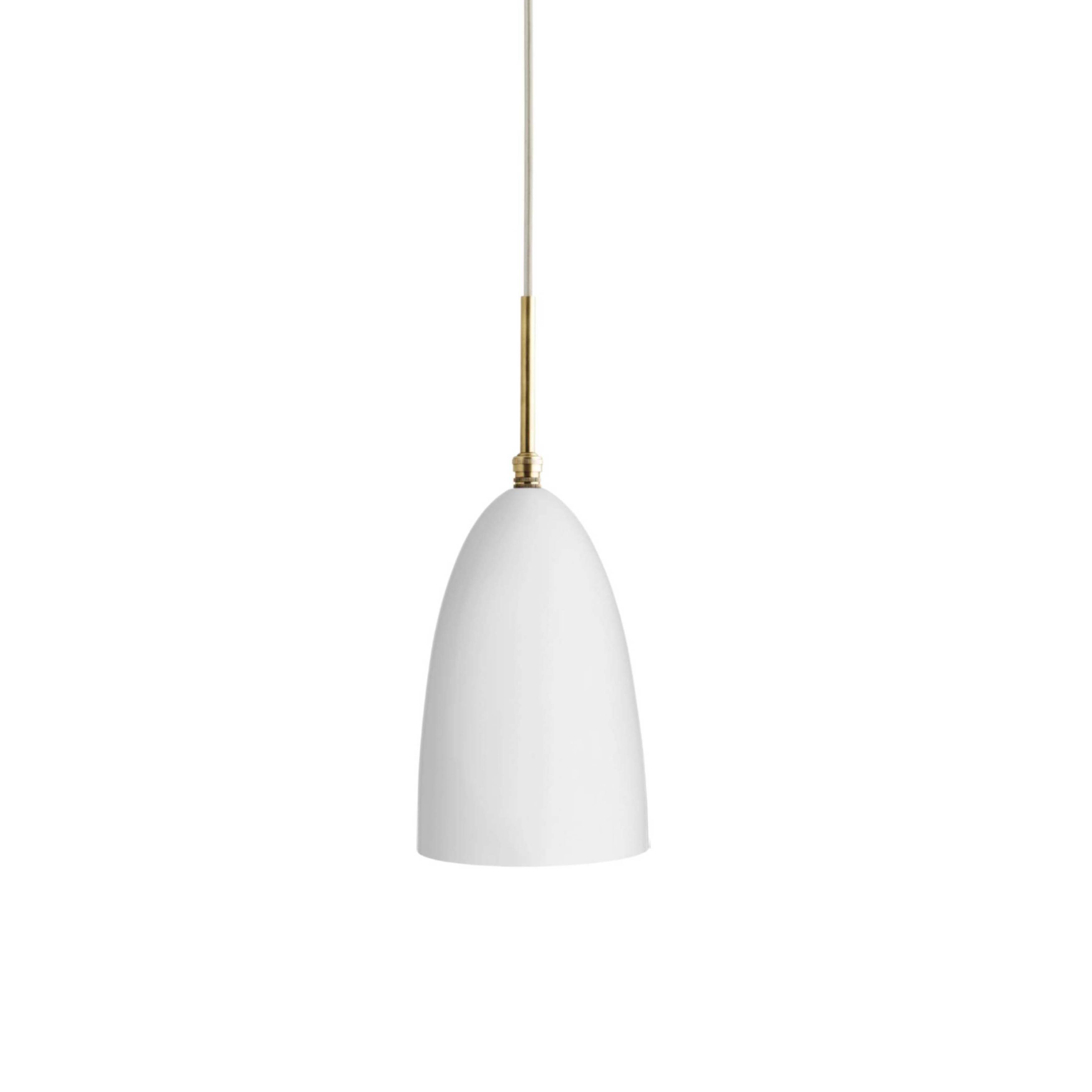 Gräshoppa Pendant: Alabaster White Glossy