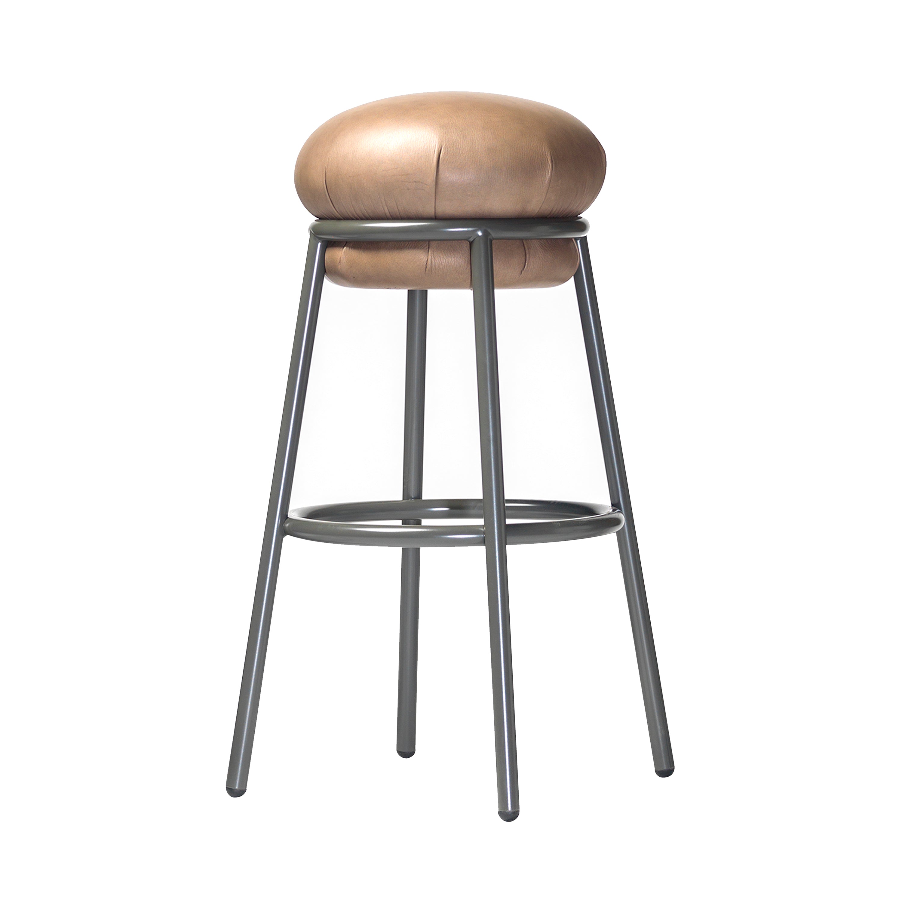 Grasso Stool: Bar + Dark Grey