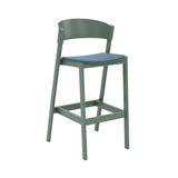 Cover Bar Stool: Upholstered + Green + Without Foot Protect