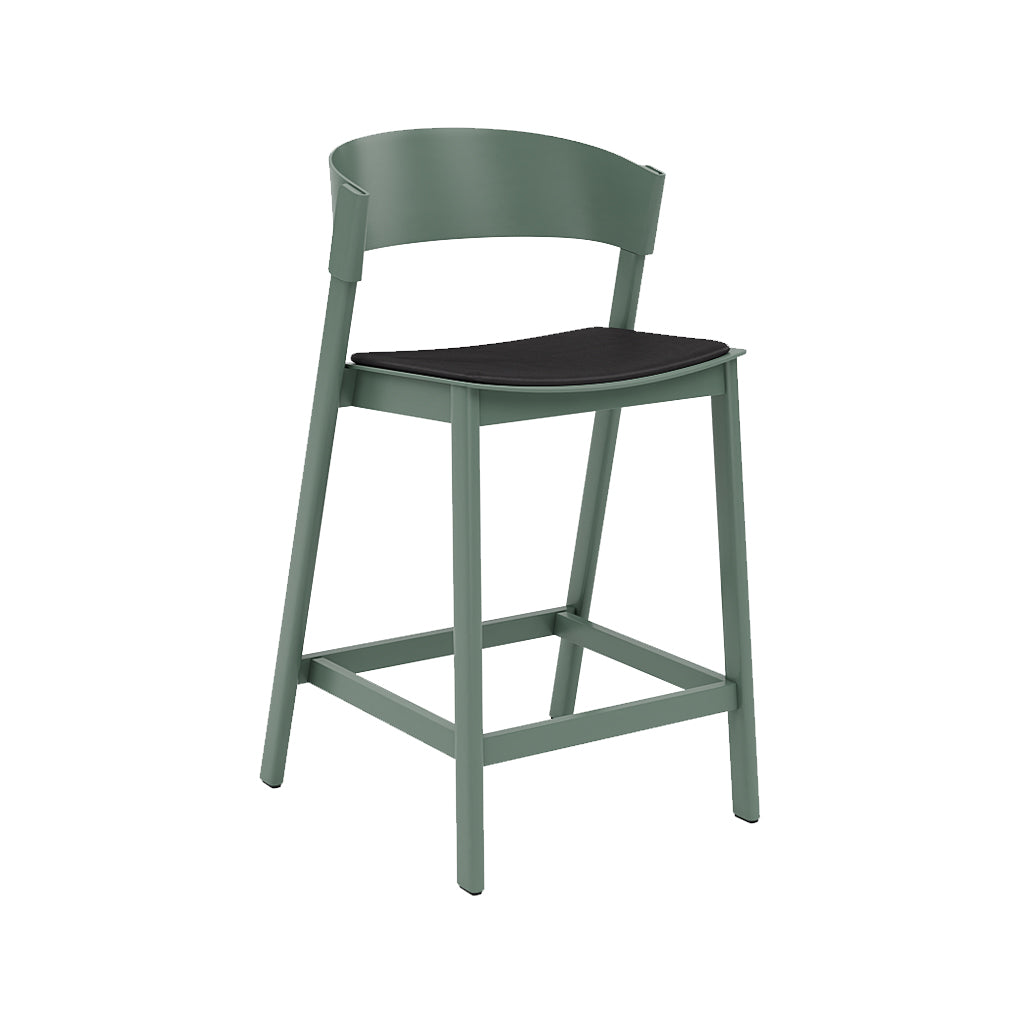 Cover Counter Stool: Upholstered + Green + Without Foot Protect