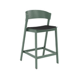 Cover Counter Stool: Upholstered + Green + Without Foot Protect