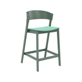 Cover Counter Stool: Upholstered + Green + Without Foot Protect