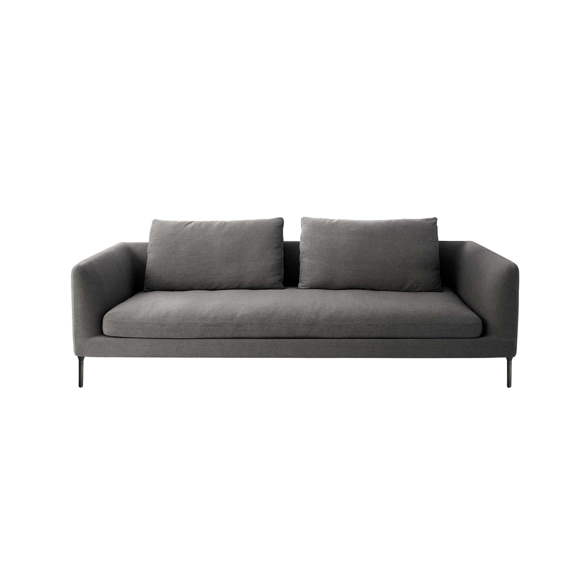 Delta 175 Sofa: Black Nickel