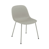 Fiber Side Chair: Tube Base + Recycled Shell + Grey + Grey