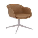 Fiber Conference Armchair: Swivel Base + Recycled Shell + Grey