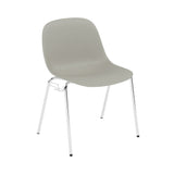 Fiber Side Chair: A-Base with Linking Device + Recycled Shell + Grey