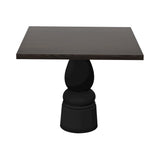 Container Square Table: Large + New Antiques + Grey Stained + Black