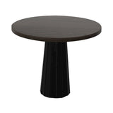 Container Round Table: Small + Bodhi Cover + Grey Stained + Black