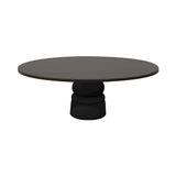 Container Oval Table: Small + New Antiques + Grey Stained + Black