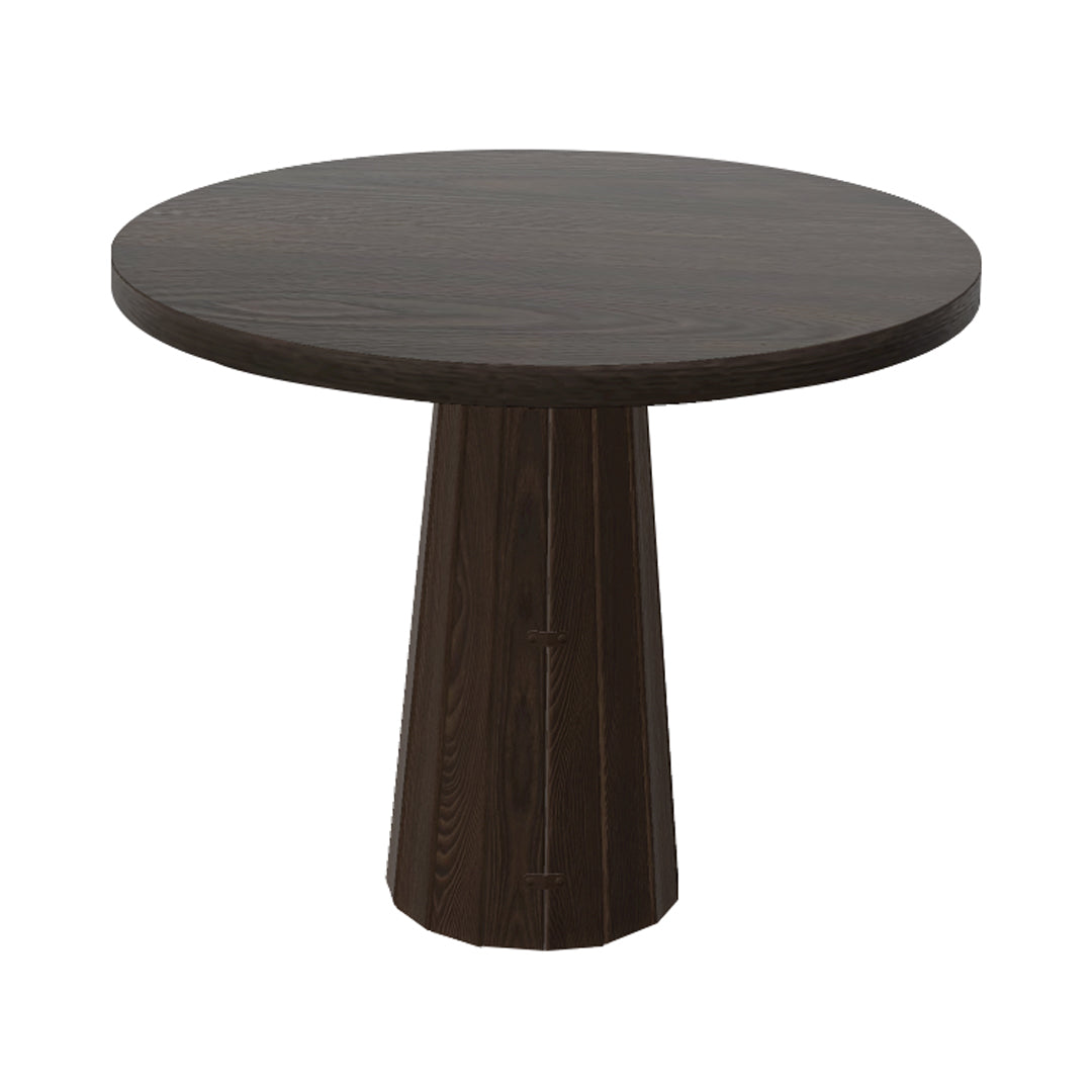 Container Round Table: Small + Bodhi Cover + Grey Stained + Cinnamon