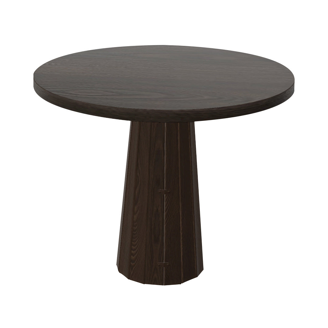 Container Round Table: Small + Bodhi Cover + Grey Stained + Cinnamon