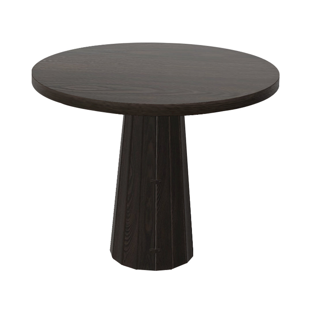 Container Round Table: Small + Bodhi Cover + Grey Stained + Grey