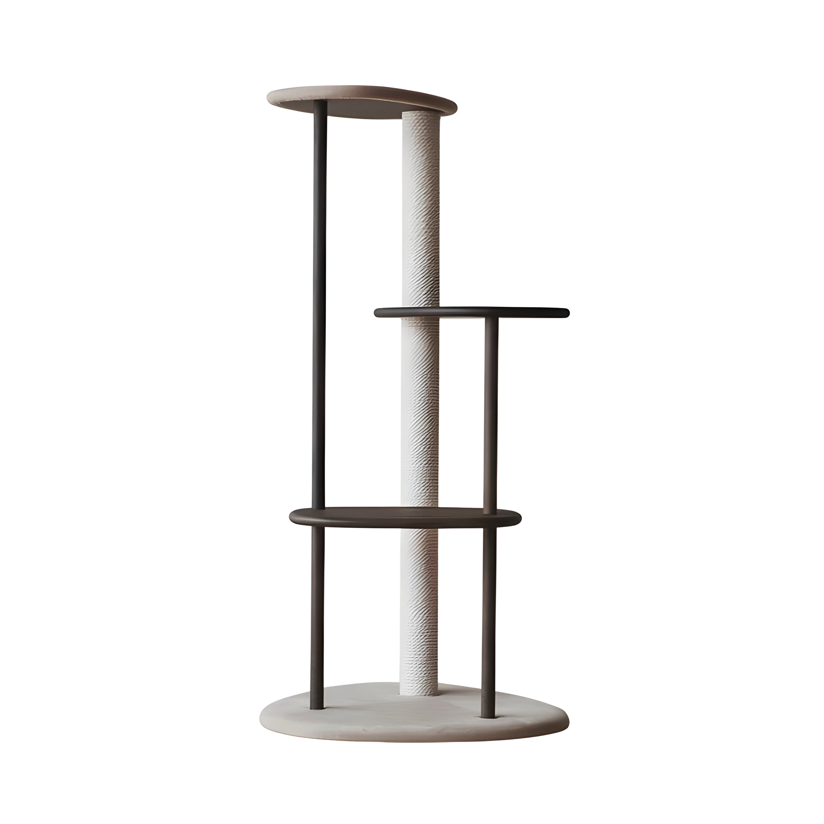 Cat Tree: Greige + Smoked Oak