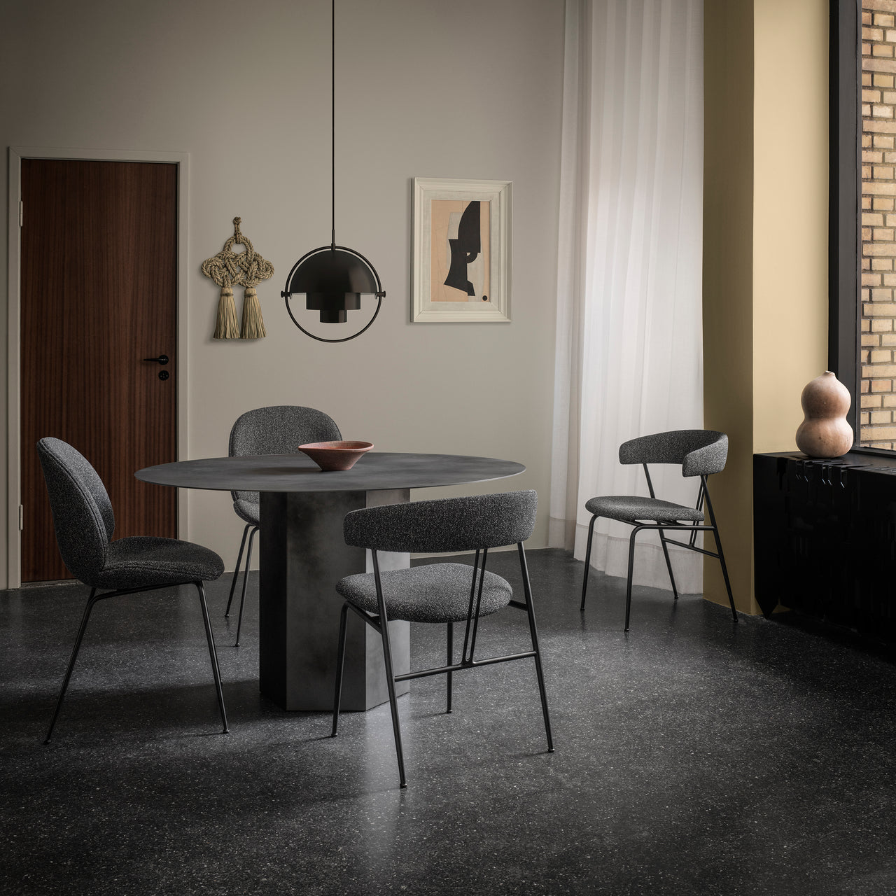 Epic Round Dining Table: Steel