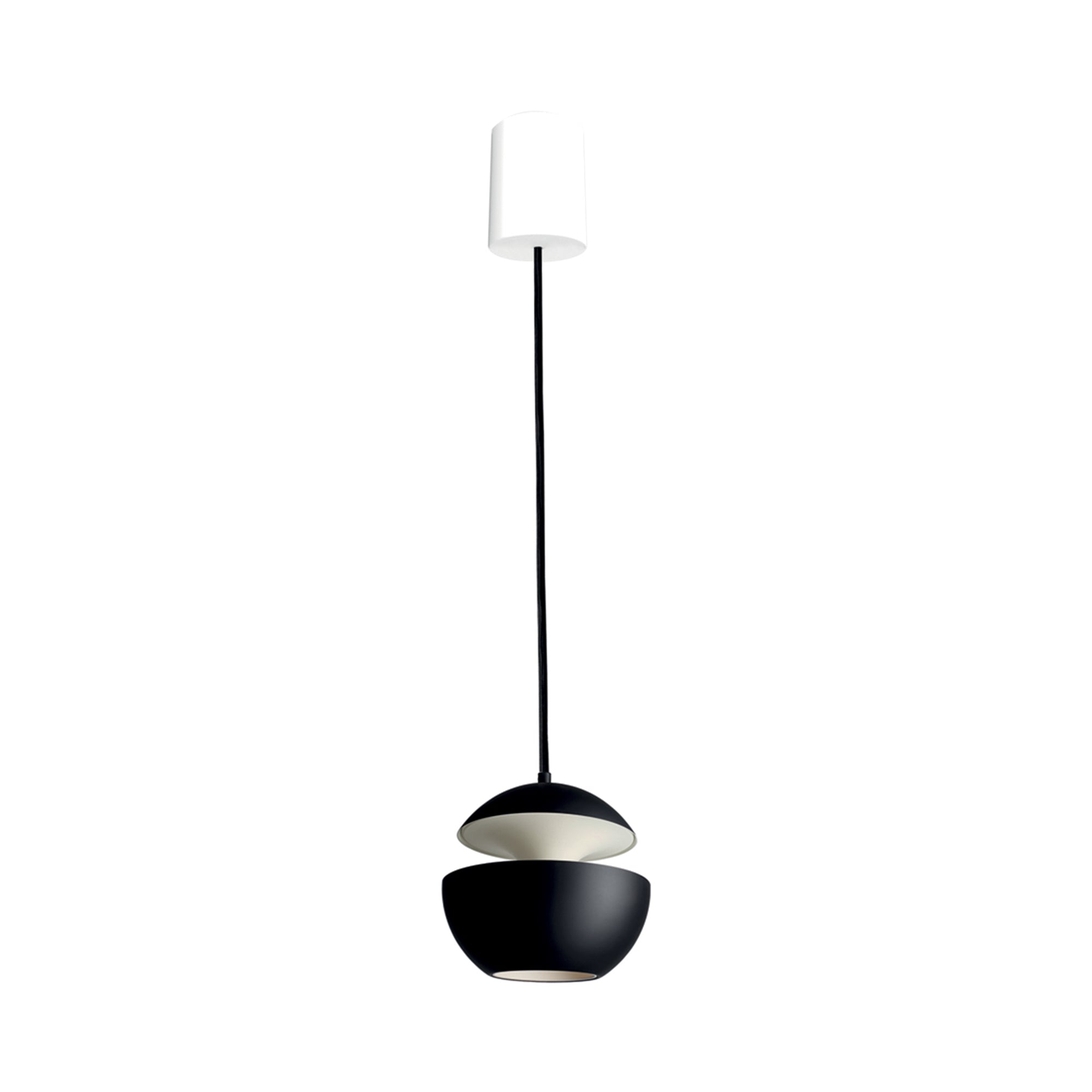 Here Comes The Sun Mini Pendant Lamp: Black + White