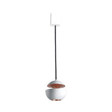 Here Comes The Sun Mini Pendant Lamp: White + Copper