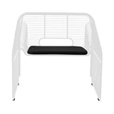 Hot Seat Lounge: White + Black Seat Pad