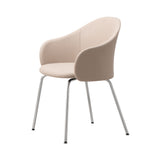 Gomo Armchair: Tube Base + Polished Aluminum