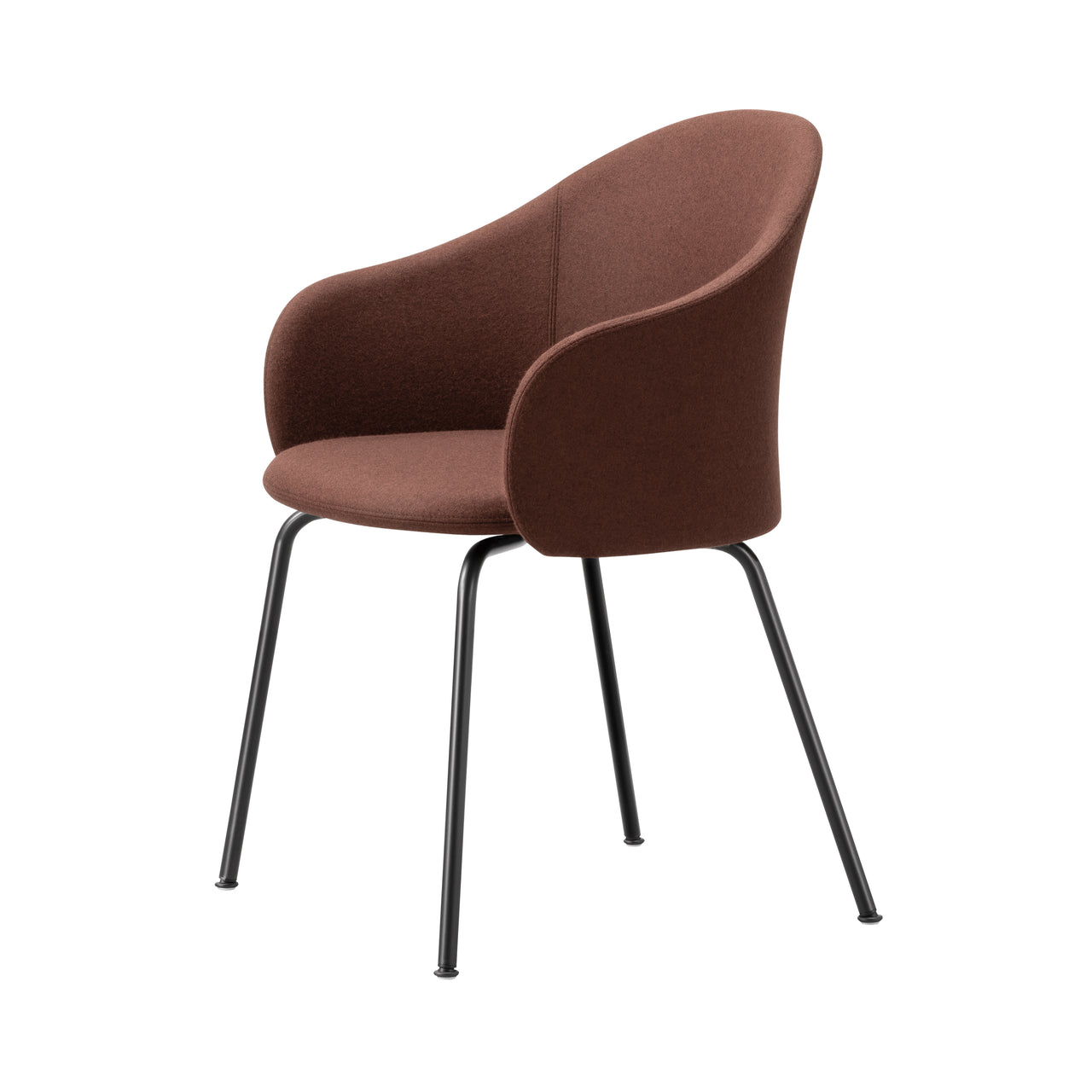Gomo Armchair: Tube Base + Black