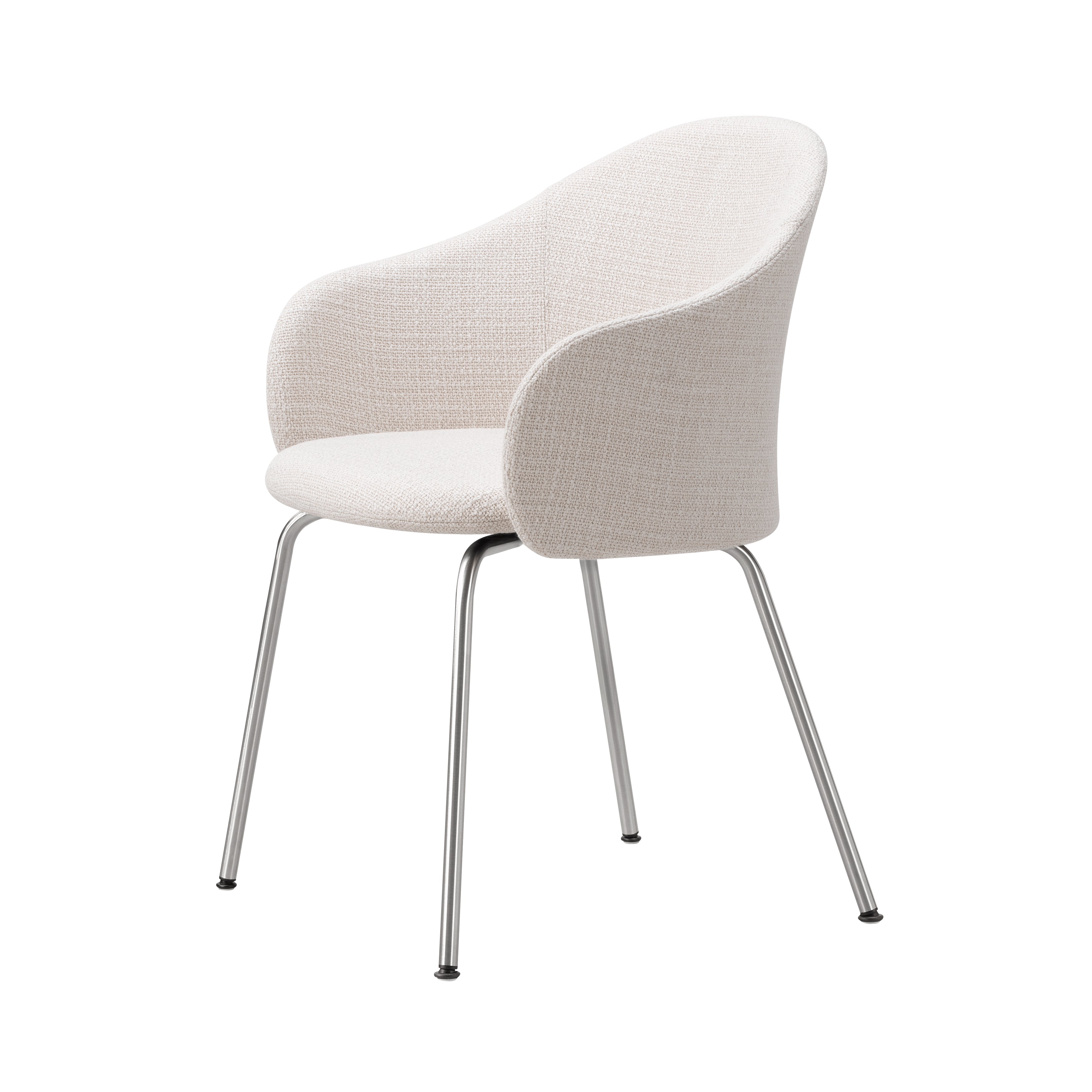 Gomo Armchair: Tube Base + Polished Aluminum