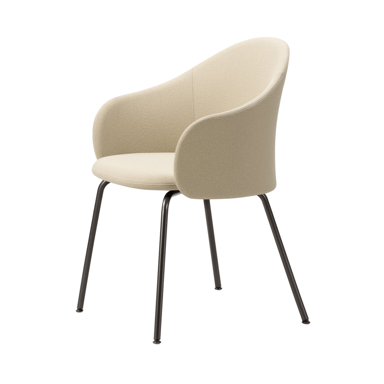 Gomo Armchair: Tube Base + Flint