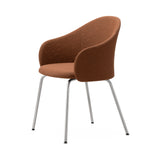 Gomo Armchair: Tube Base + Polished Aluminum