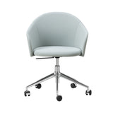 Gomo Armchair: 5 Star Swivel Base + Polished Aluminum