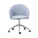 Gomo Armchair: 5 Star Swivel Base + Polished Aluminum