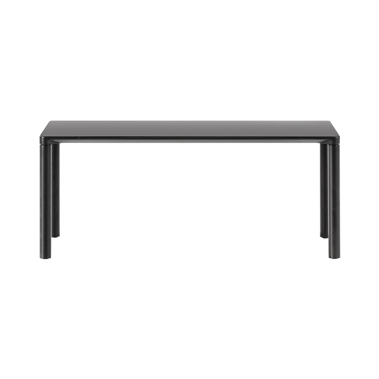 Piloti Alu Table: Large + Low + Black + Black