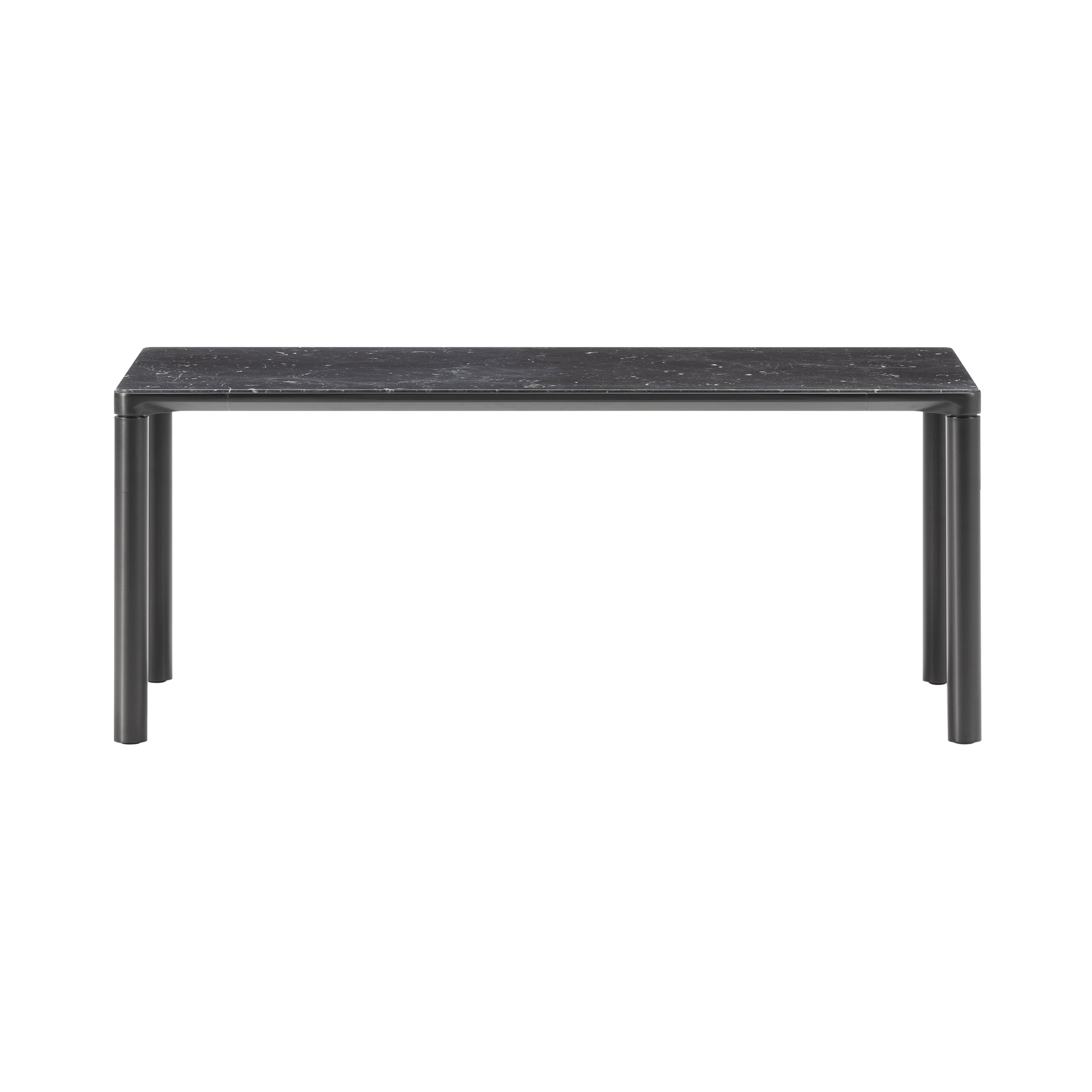 Piloti Alu Table: Large + Low + Black Marquina + Black