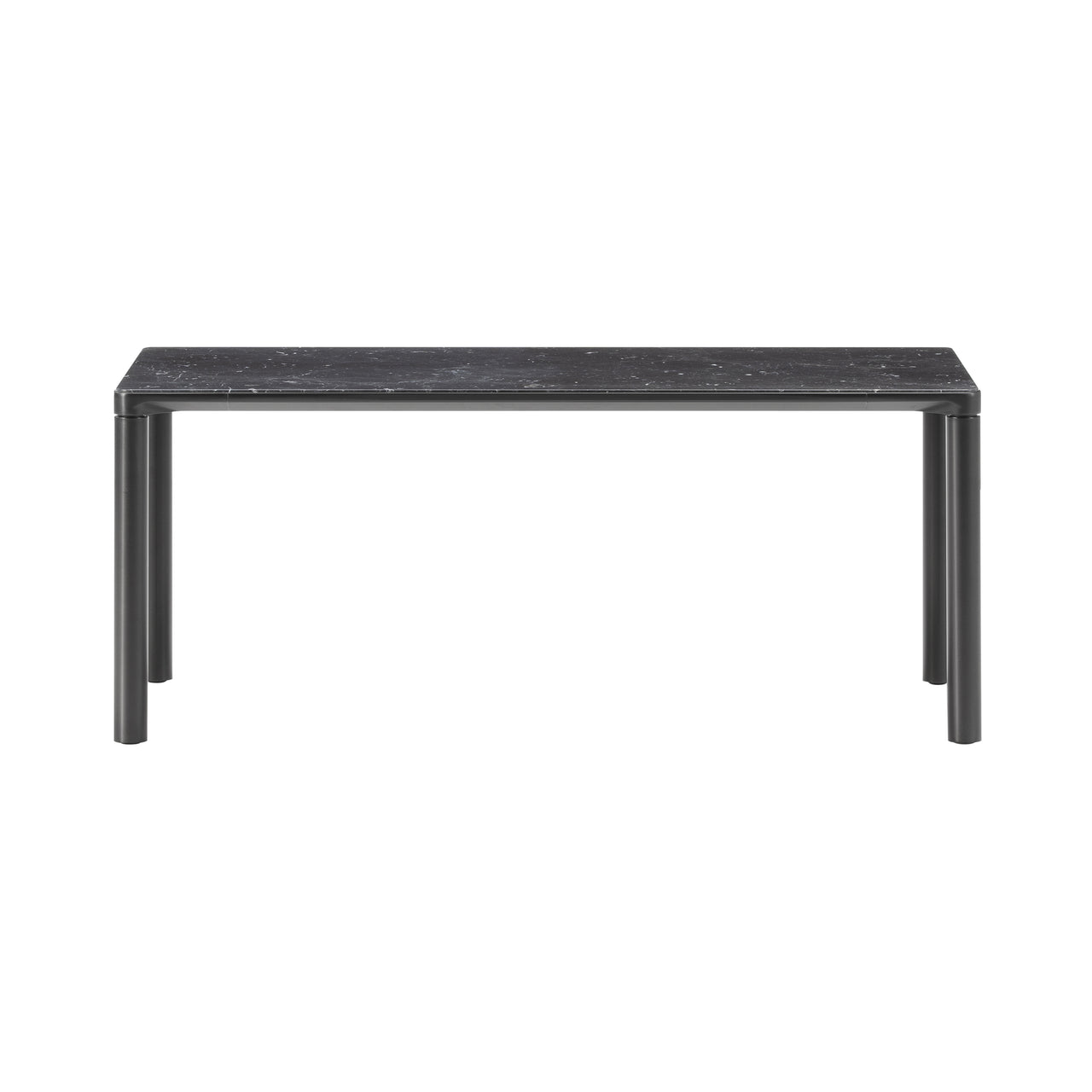 Piloti Alu Table: Large + Low + Black Marquina + Black
