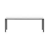 Piloti Alu Table: Extra Large + High + White Carrara + Black