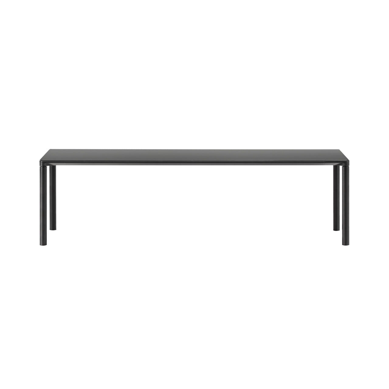 Piloti Alu Table: Extra Large + Low + Black + Black