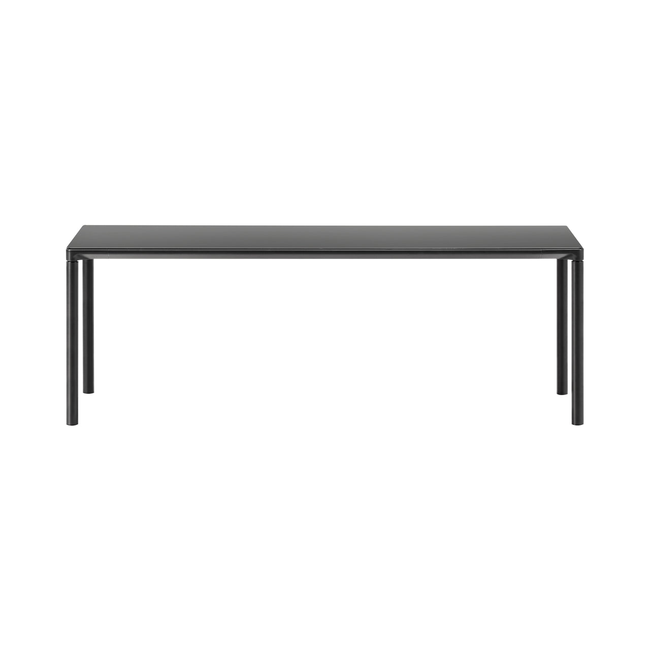 Piloti Alu Table: Extra Large + High + Black + Black