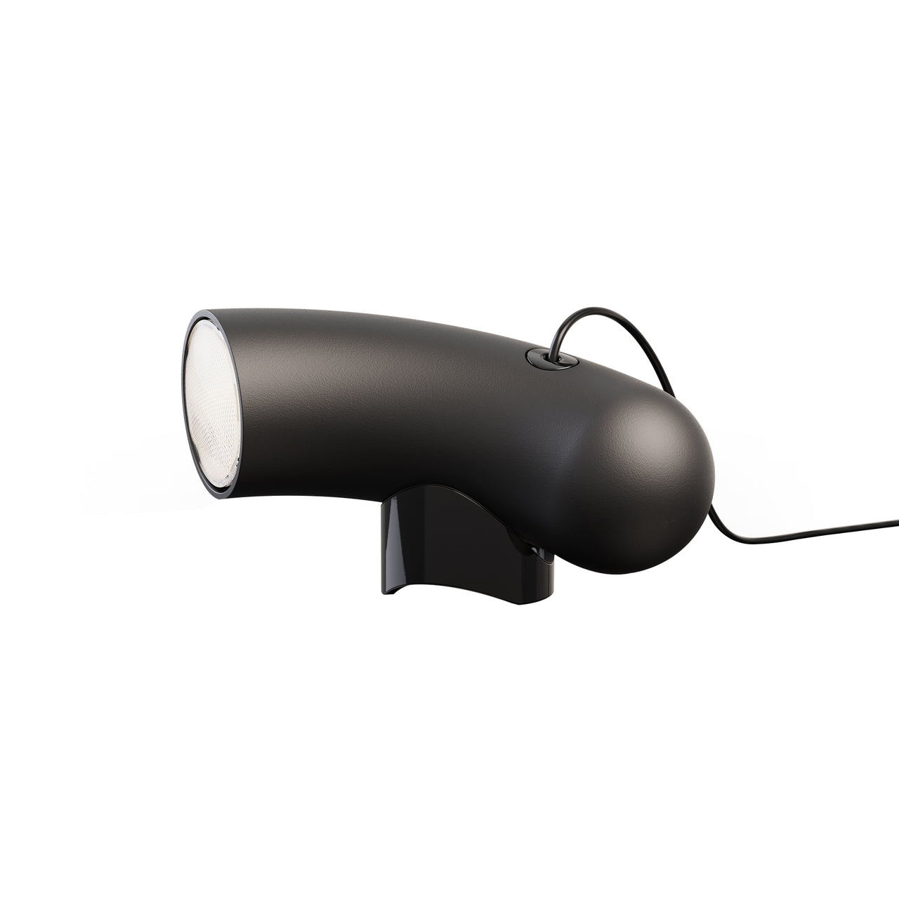 Hyphen Simple Table Lamp: Sandy Black