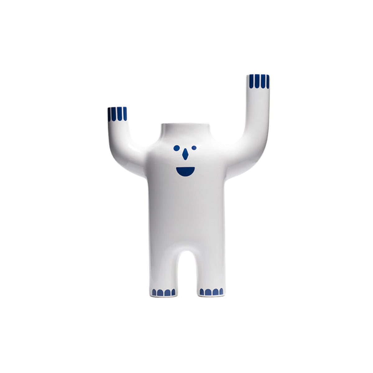 Happy Susto Vases: White + Large -18.5