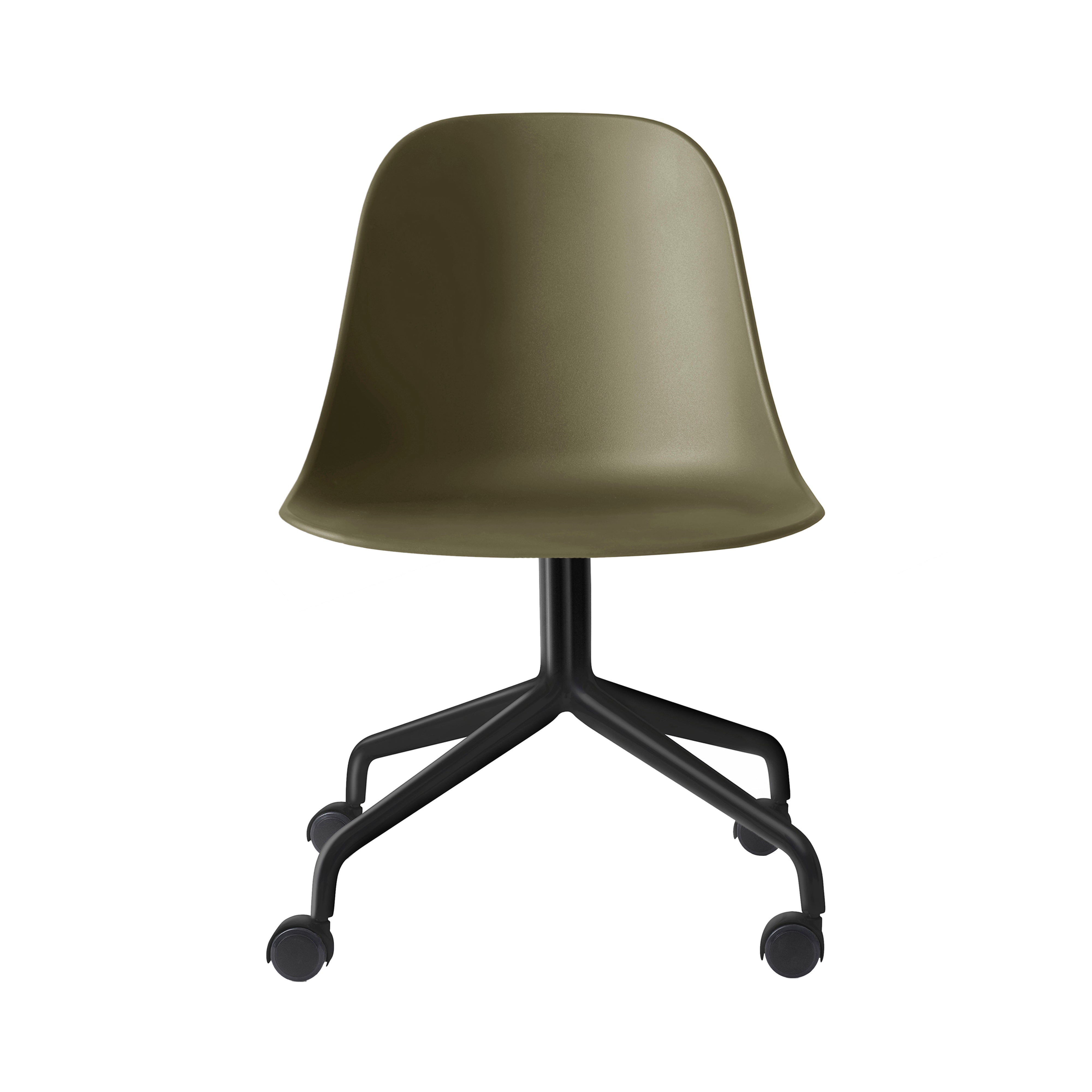 Harbour Side Chair Star Base with Casters: Olive