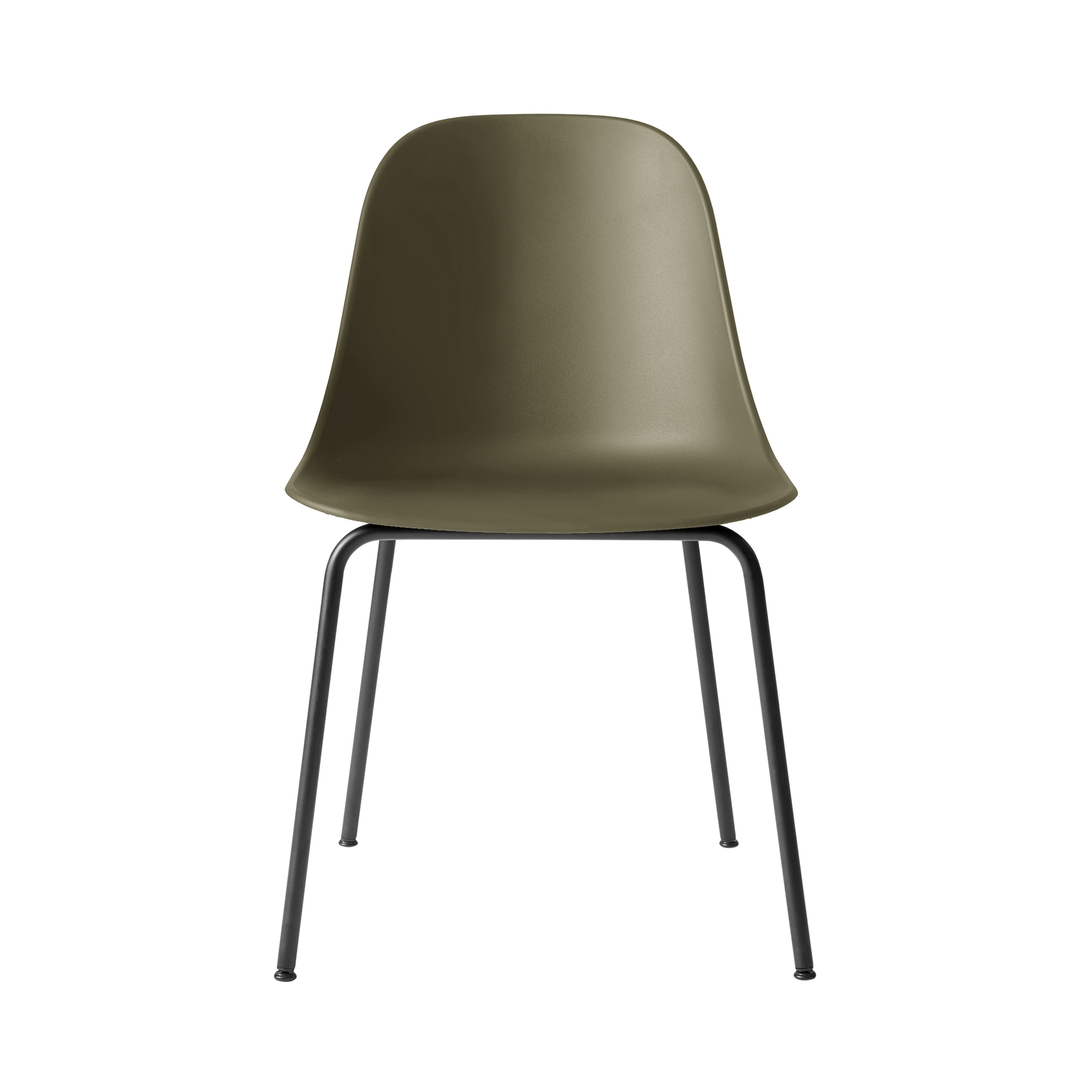 Harbour Side Dining Chair: Steel Base + Olive