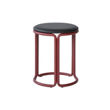 Hardie Stool: Upholstered + Basque Red