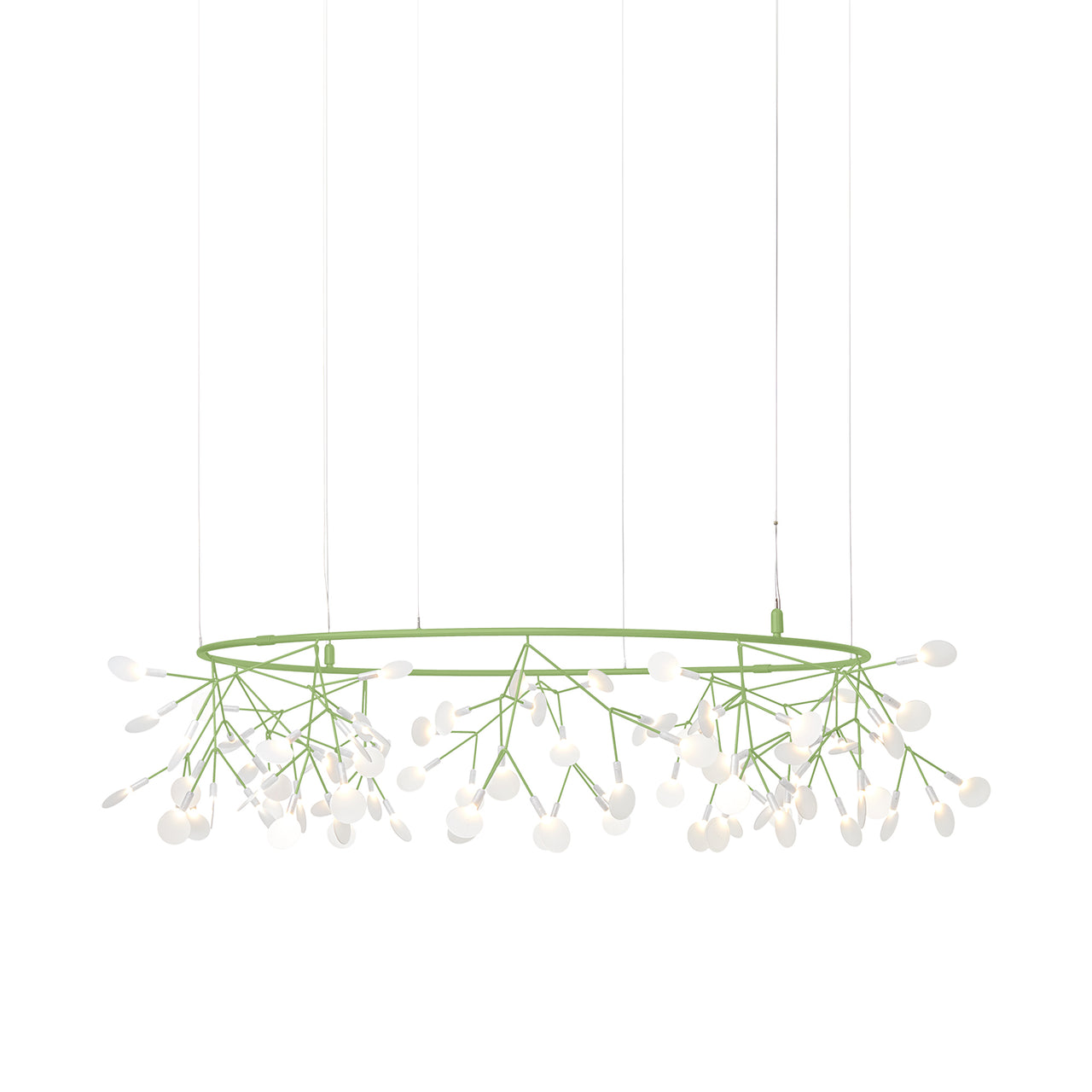 Heracleum III The Small Big O Suspension Lamp: Green