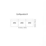 Hi Lo Modular Sofa: Configuration B