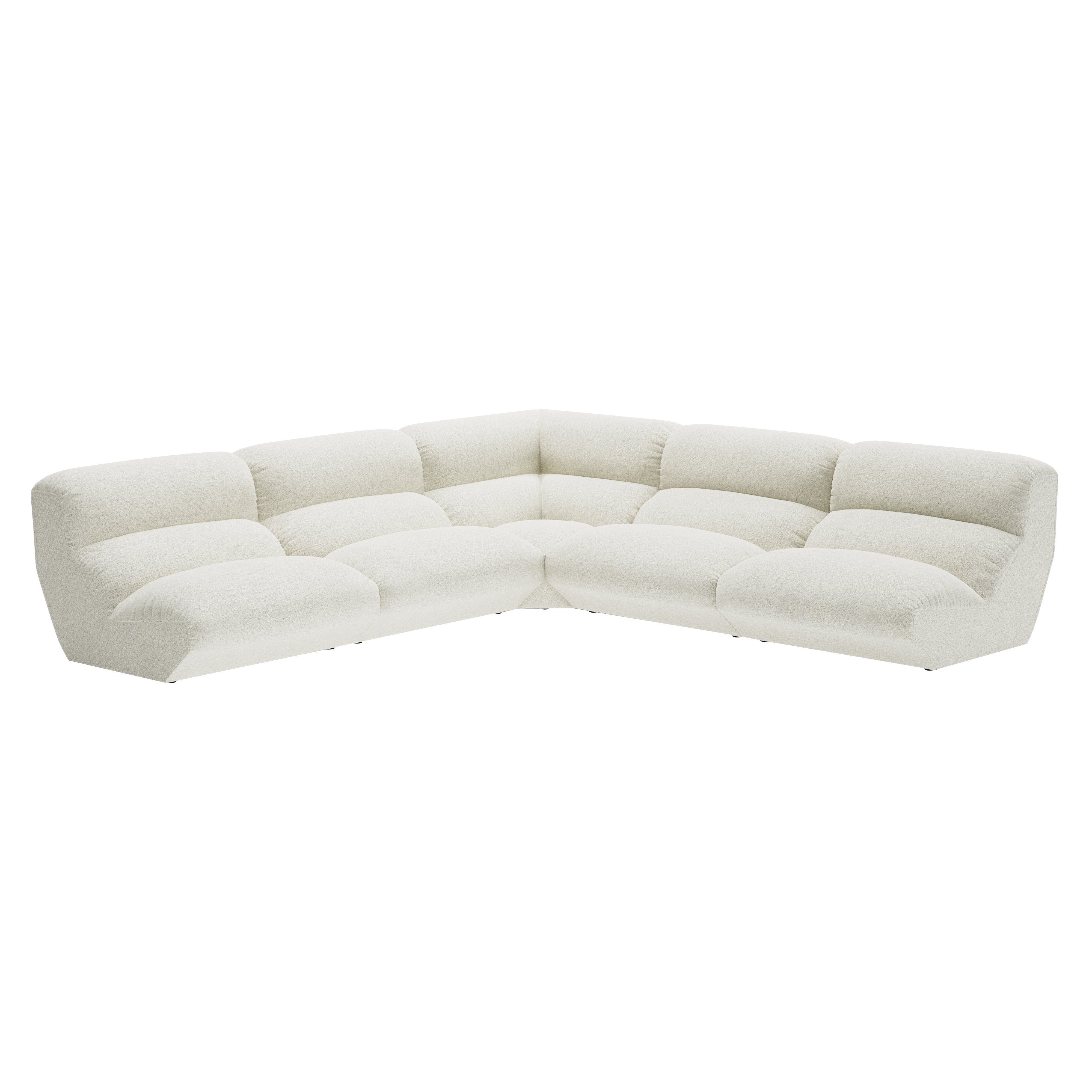 Hi Lo Modular Sofa: Configuration G + Grain 61229