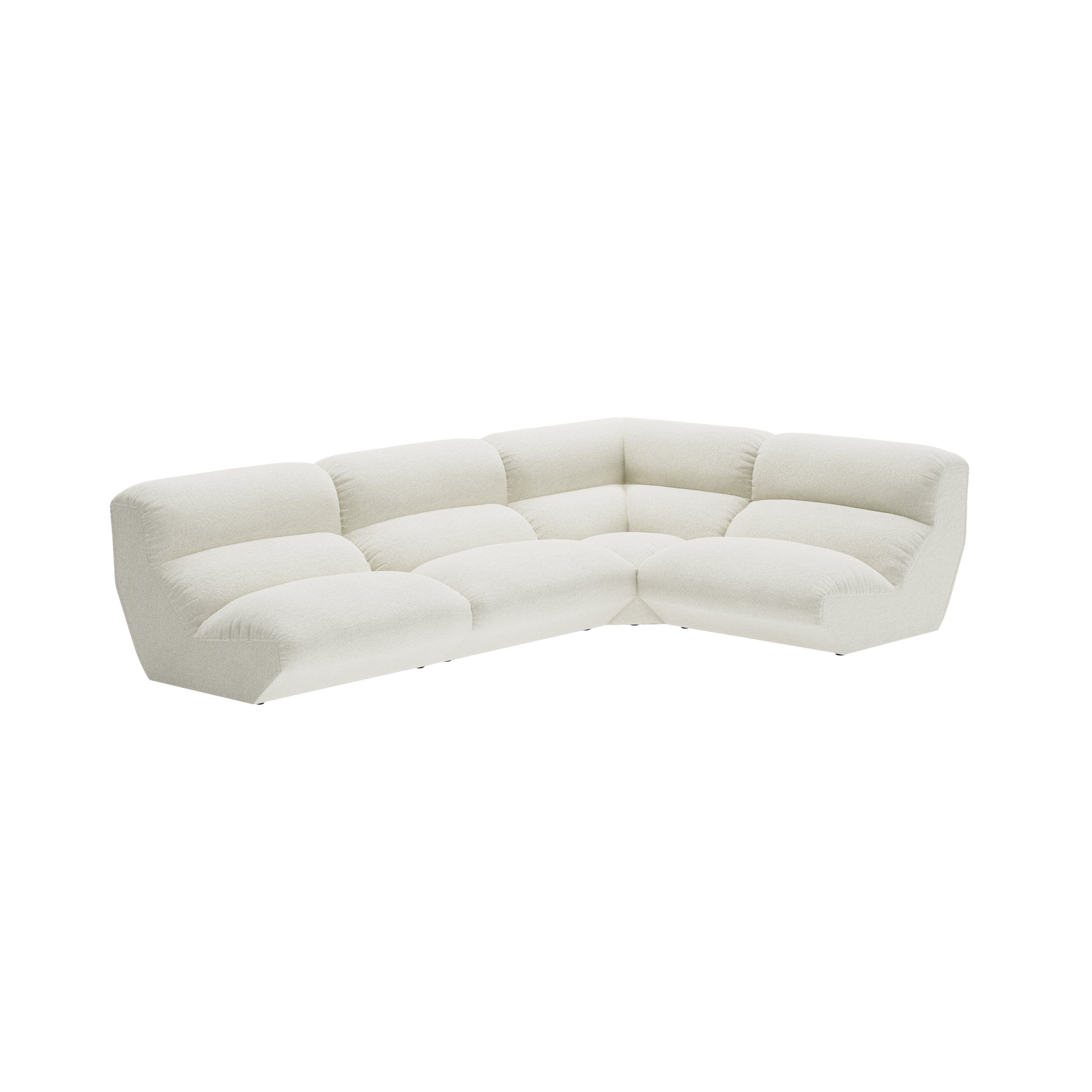 Hi Lo Modular Sofa: Configuration E + Grain 61229