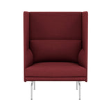 Outline Highback 1-Seater Sofa: Large + High + Polished Aluminum