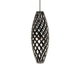 Hinaki Pendant Light: Medium + Black + Black