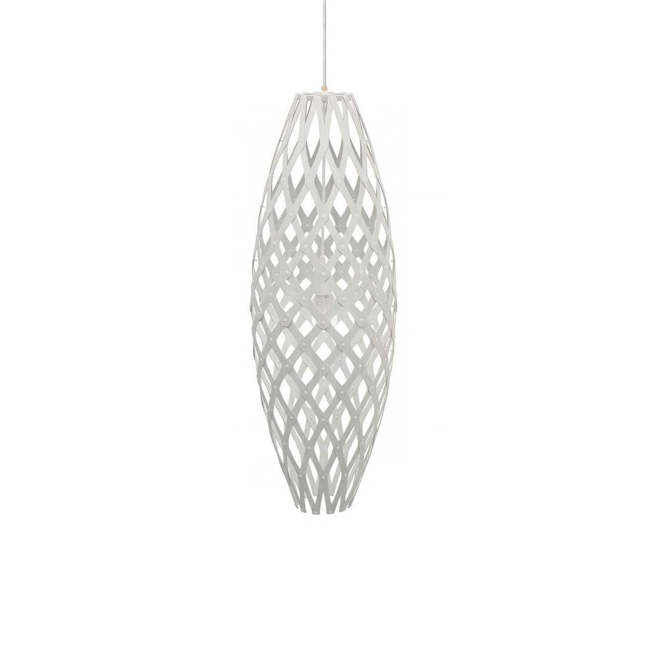 Hinaki Pendant Light: Medium + White + White