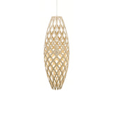 Hinaki Pendant Light: Medium + Bamboo + White