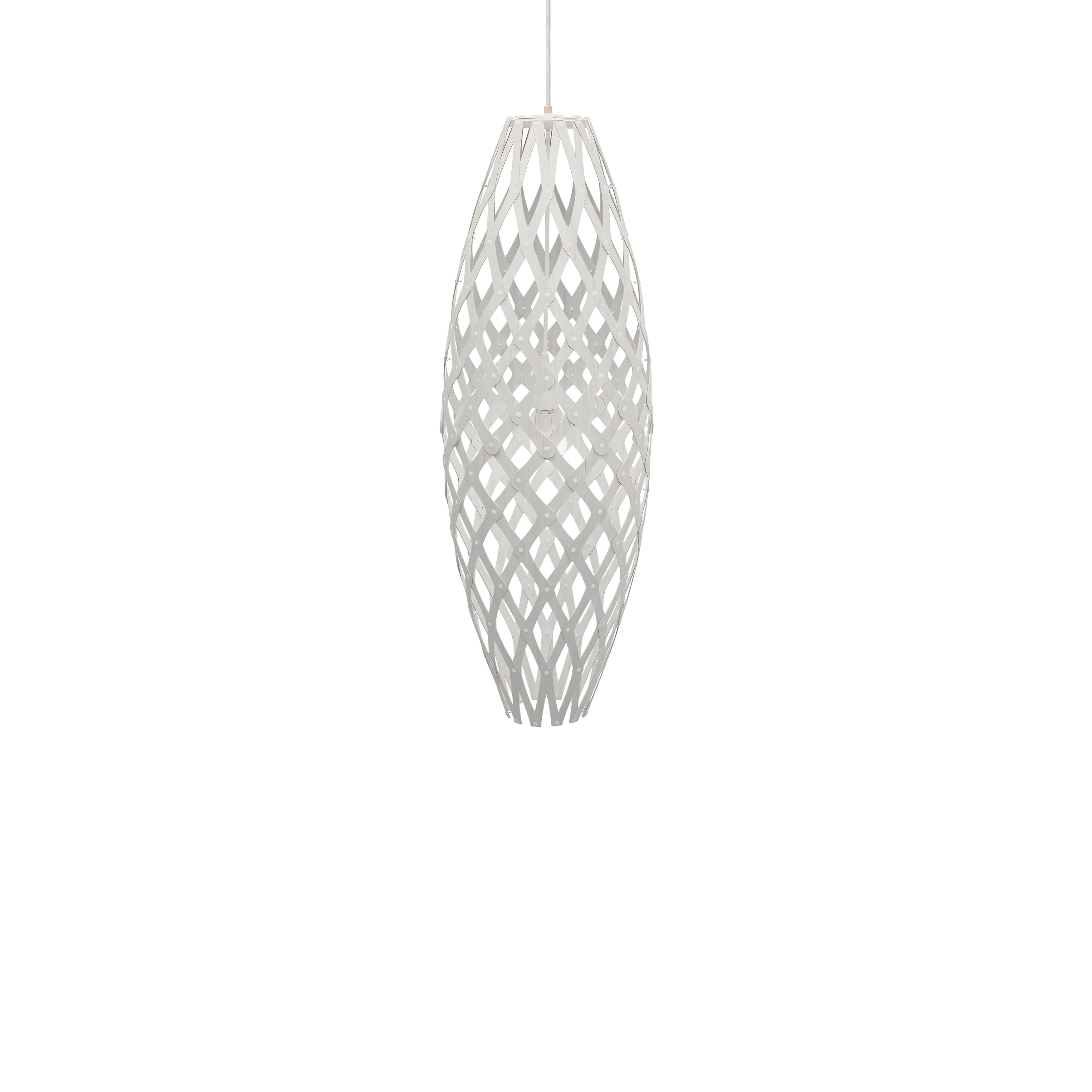 Hinaki Pendant Light: Small + White + White