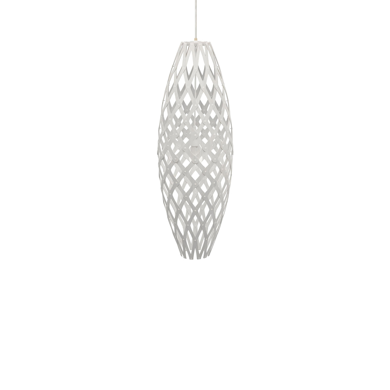 Hinaki Pendant Light: Small + White + White