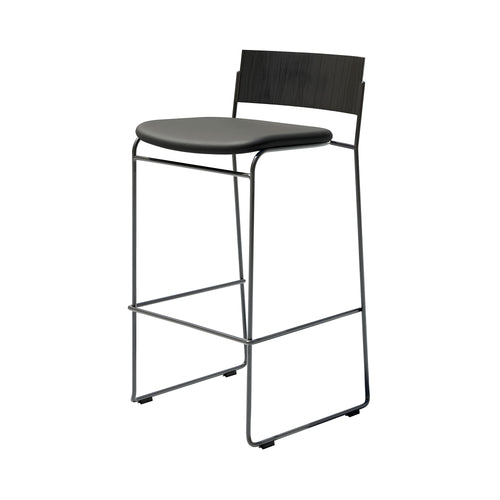 Hinoki Bar + Counter Stool: Bar + Black